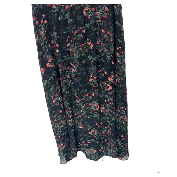 NWT Baltic Born Black Floral Print Flutter Sleeve Laurel Midi Dress Size XL - Picture 7 of 16